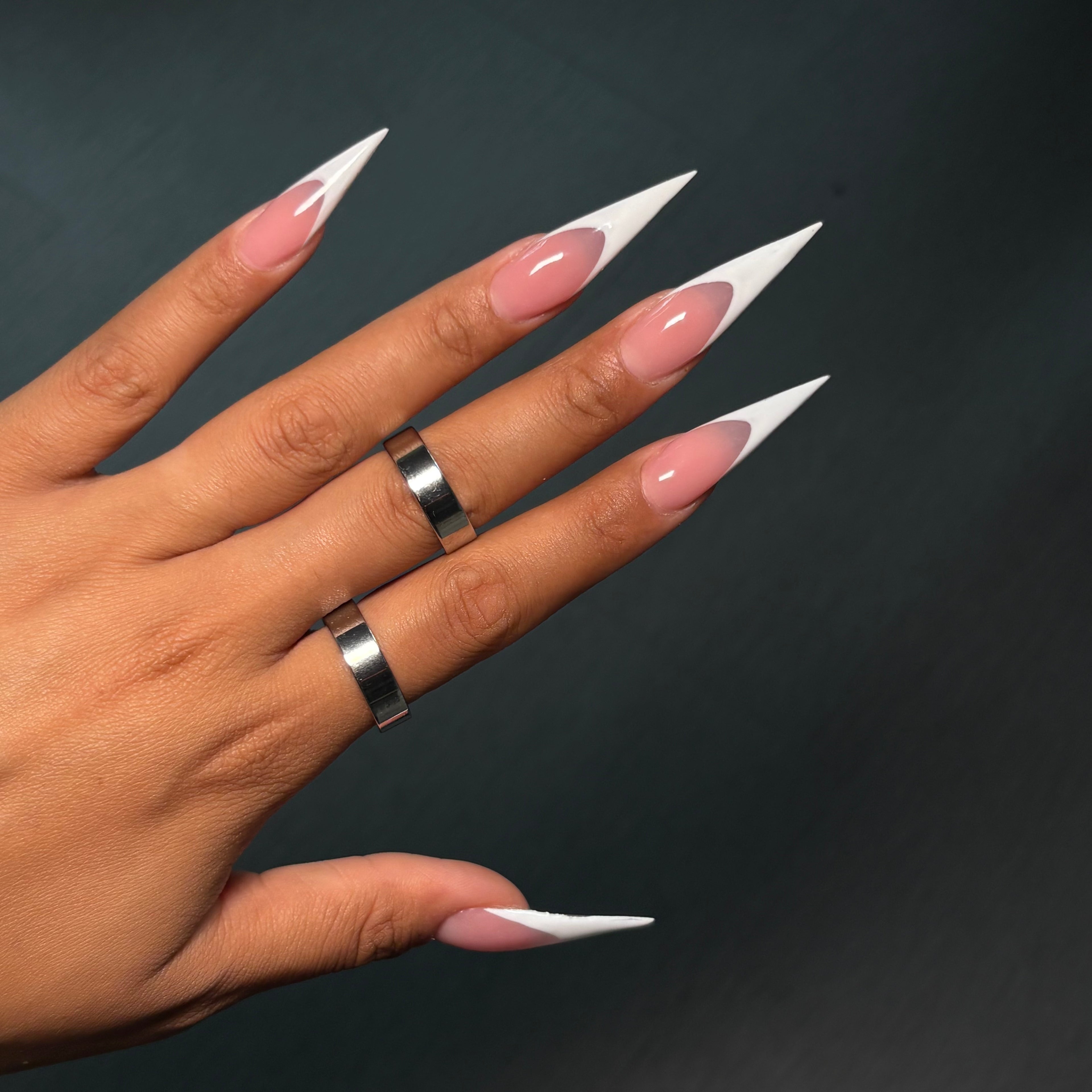 Silver Basic Band Ring SZ 8
