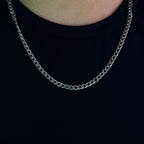 Silver Mini Cuban Link Necklace 16inches