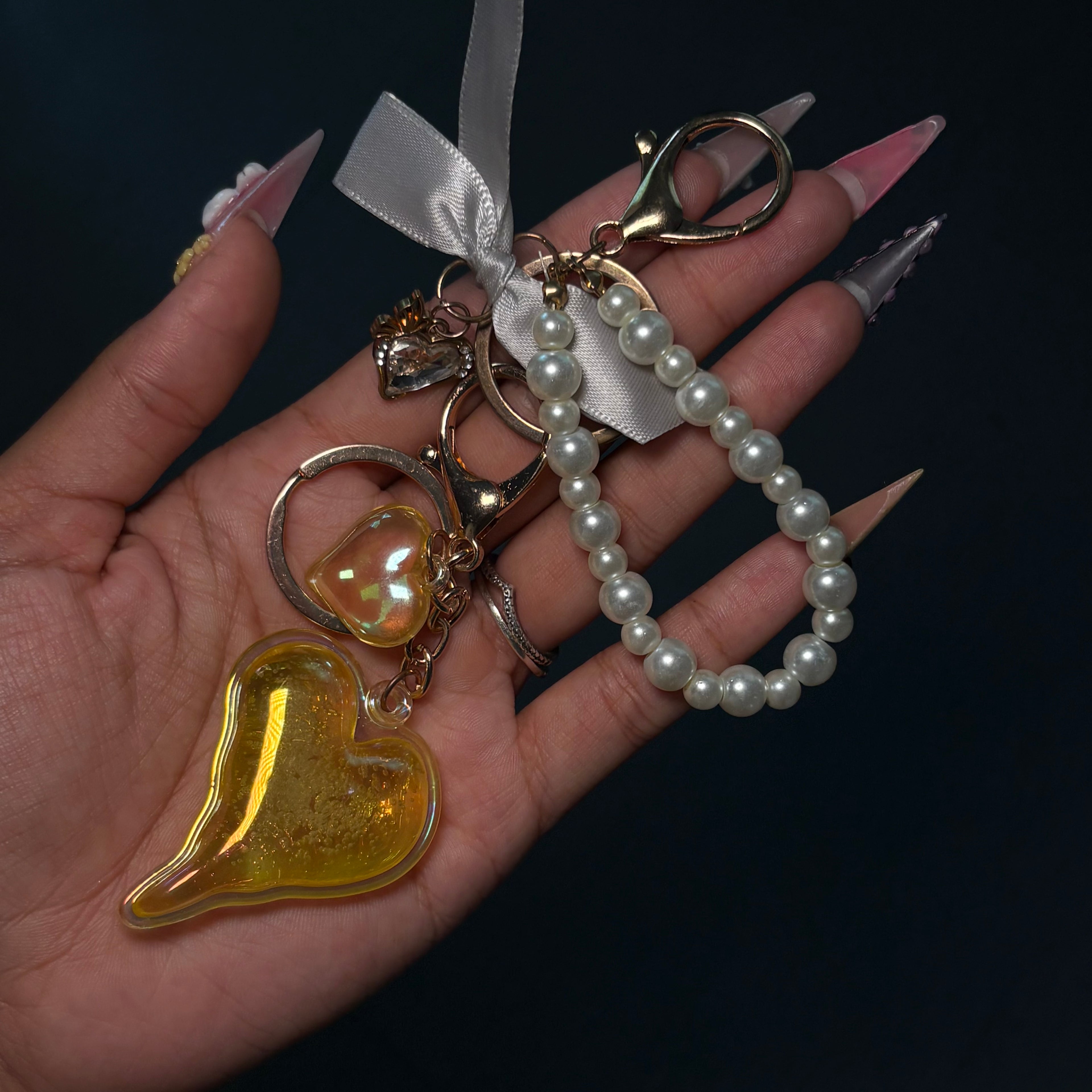 Yellow Coquette Girlaaa Purse Charm