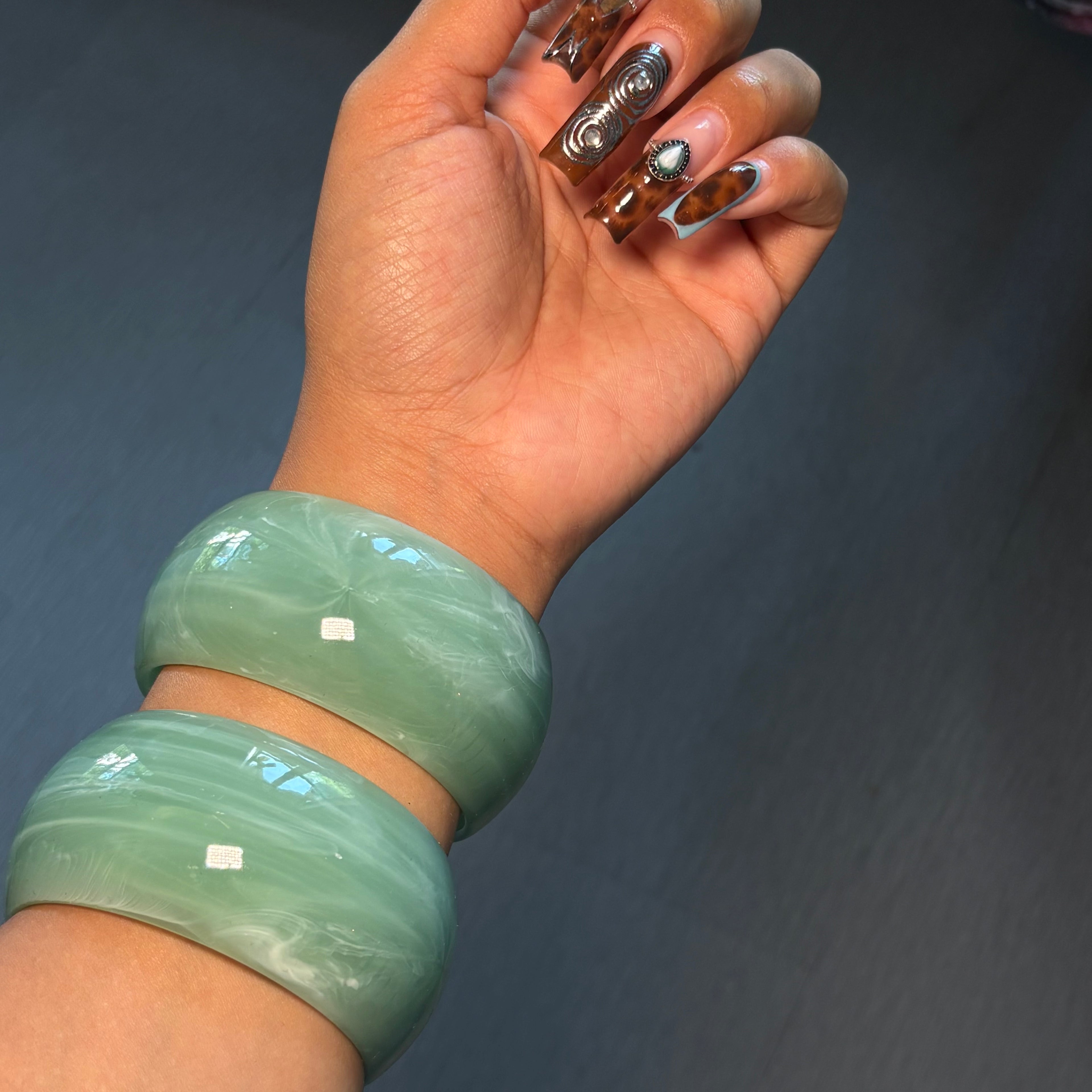 Light Green Chunky Bangle