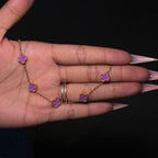 Gold & Purple Mini Lucky Gal Klover Bracelet