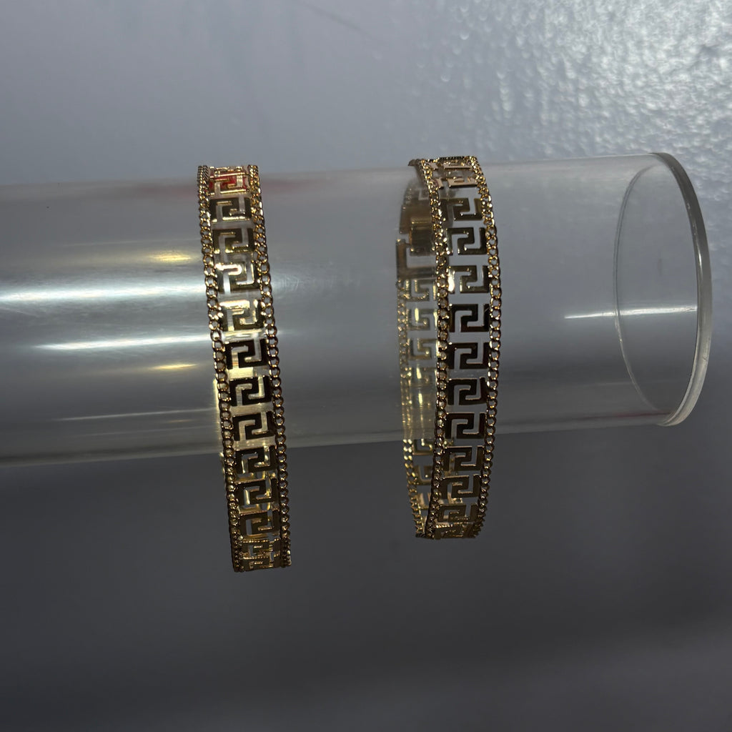 Gold Maze Tennis Bracelet