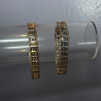 Gold Maze Tennis Bracelet