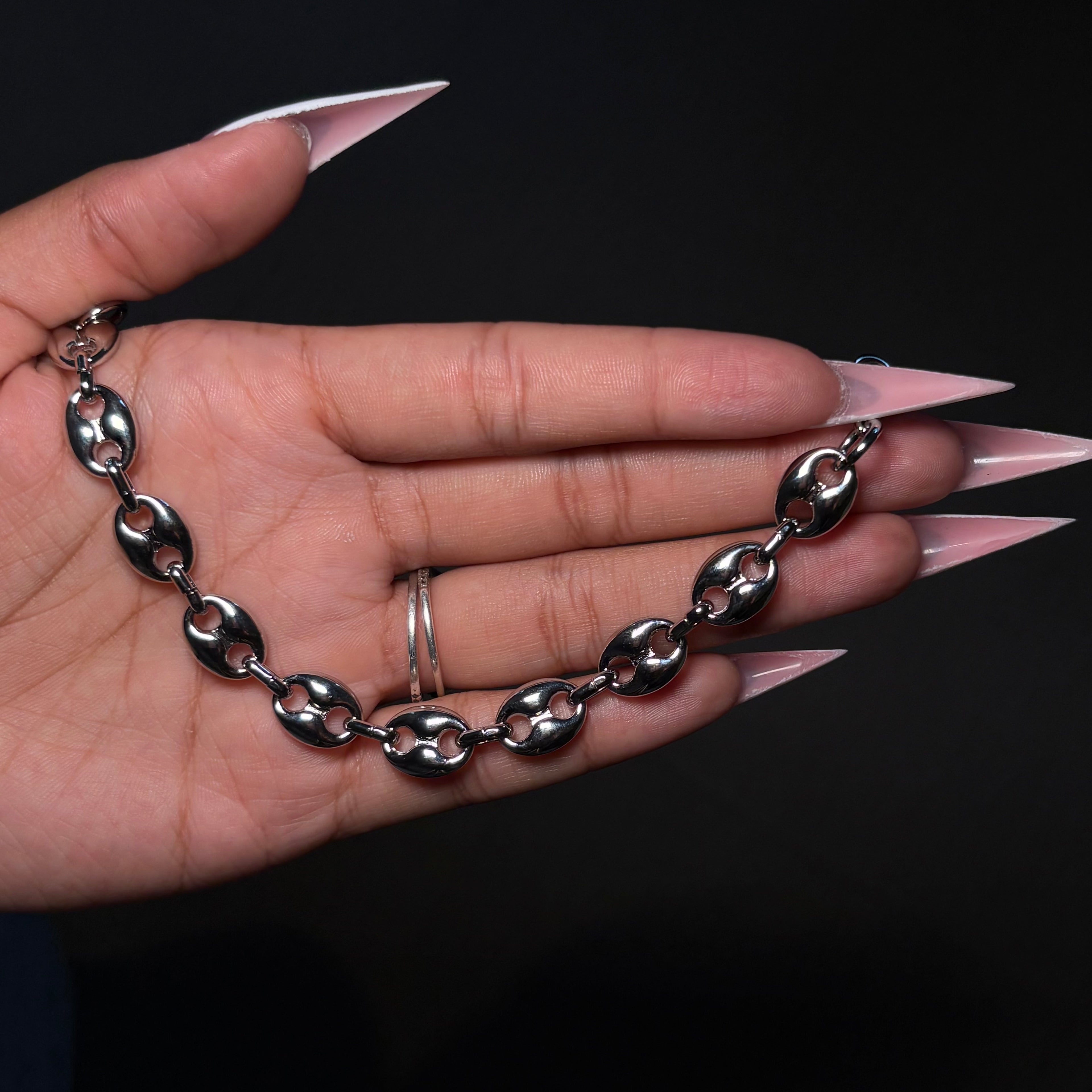 Silver Link Up Tennis Bracelet