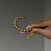 Load image into Gallery viewer, Gold Basic Beaded Bangle

