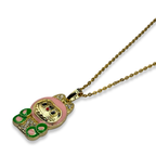 Gold & Pink Bubu Necklace