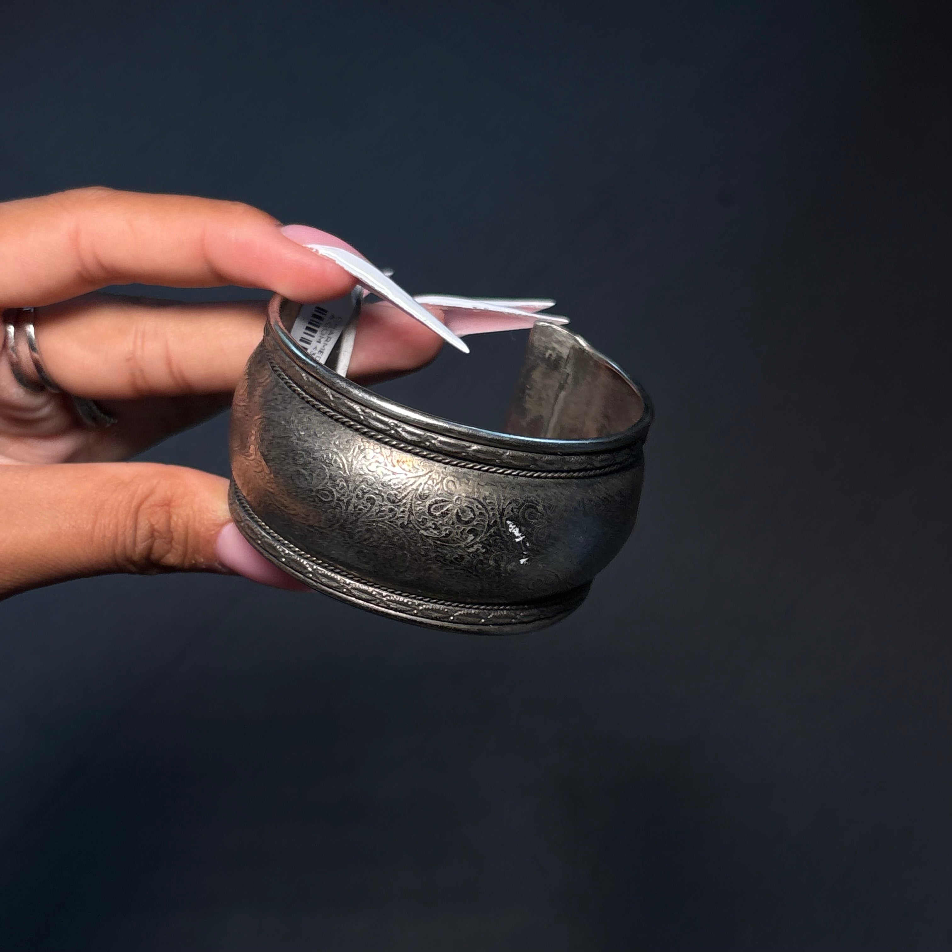Silver Angelic Cuff Bracelet