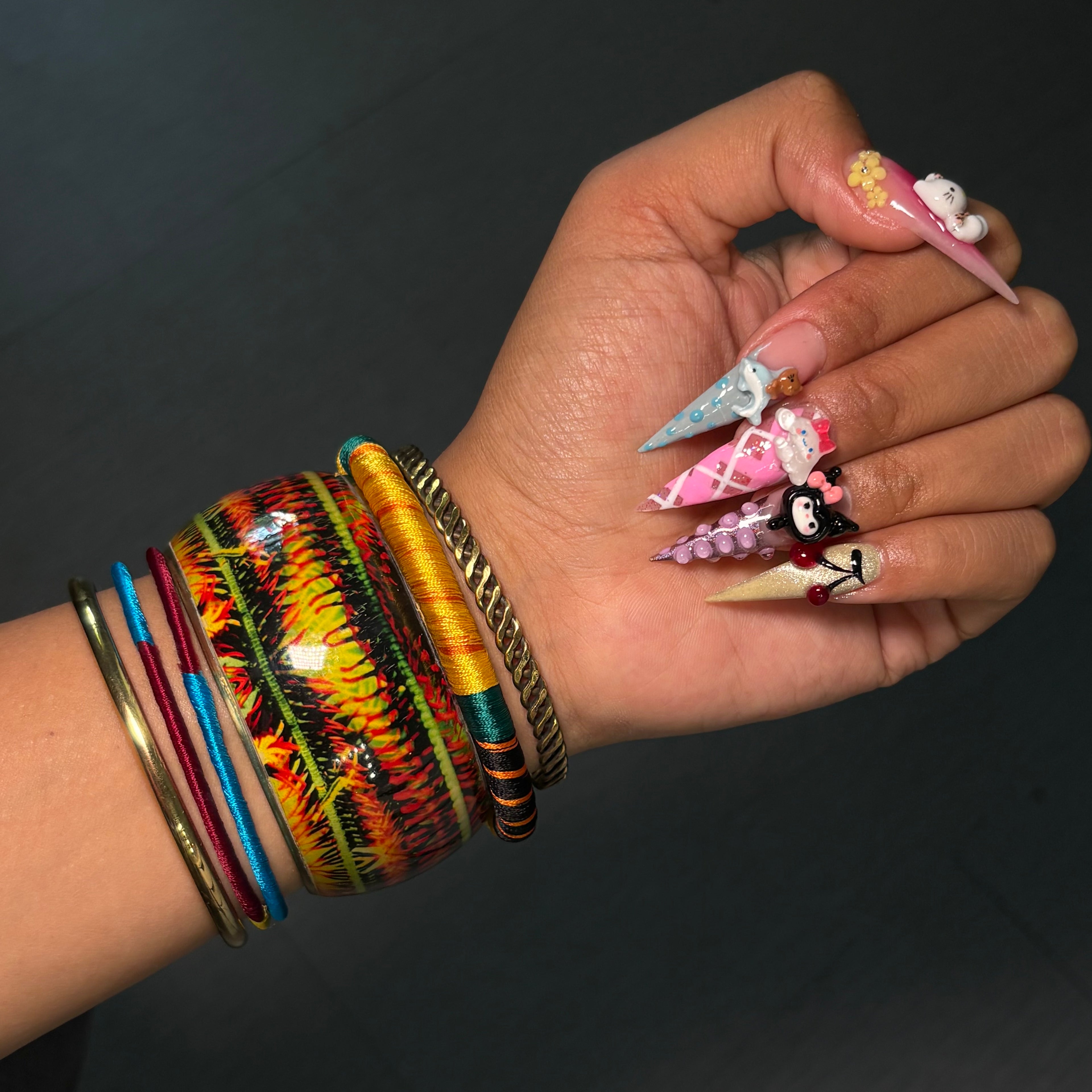 Gold Stardust Bangle Stack