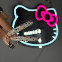 Load image into Gallery viewer, Little Girls Pale Blue &amp; Gold It Girly Bangle
