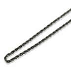 Silver Mini Rope Link Necklace 16inches