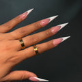 Gold Sol Y Luna Band Ring SZ 8