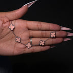 Silver & Pink Lucky Gal Klover Bracelet