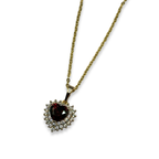 Red & Gold Sweetheart Dainty Necklace