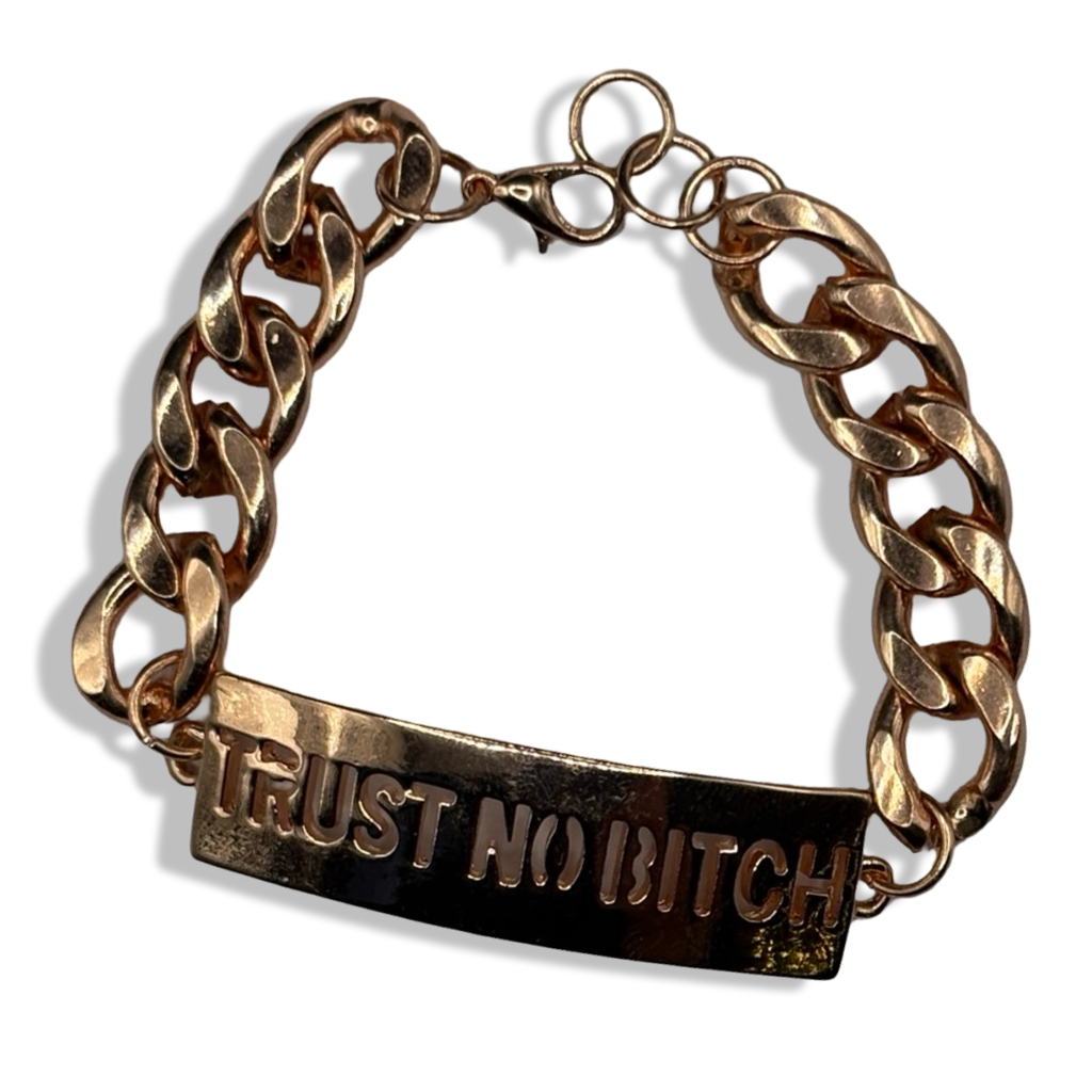 Rose Gold Trust No Ch!ck Tennis Bracelet
