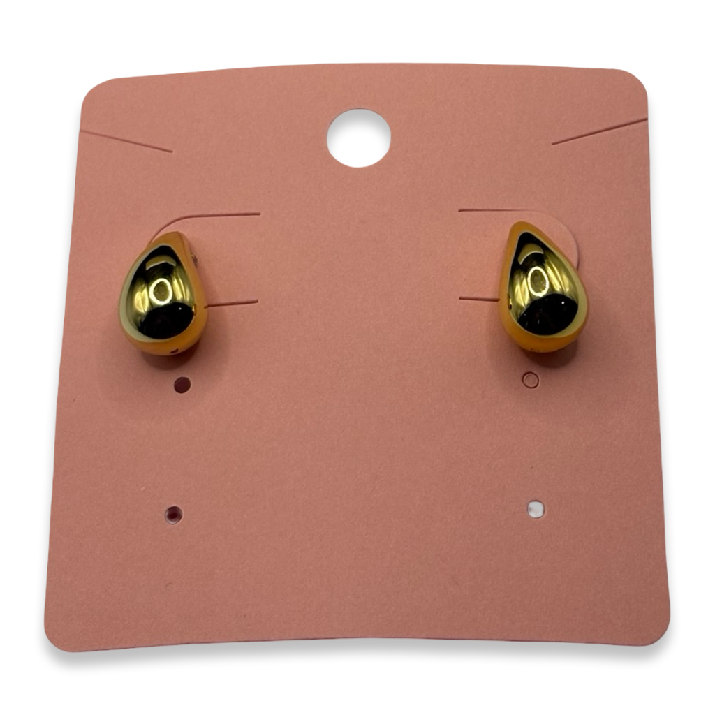 Gold Blur Stud Earrings