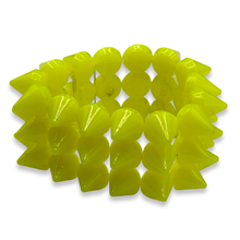 Load image into Gallery viewer, Yellow Y2K Spike Beaded Bracelet
