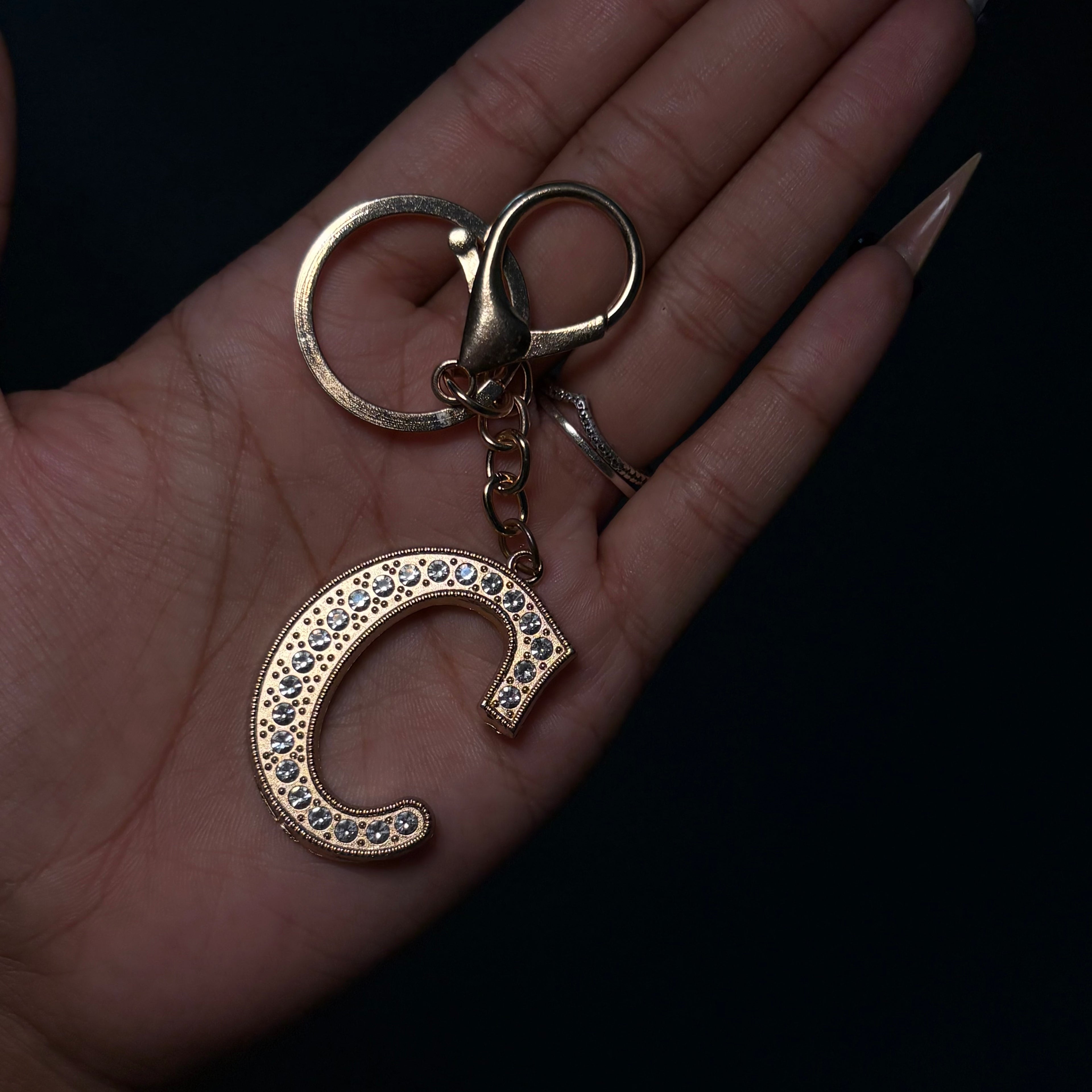 Letter C Dangle Keychain + Bagcharm