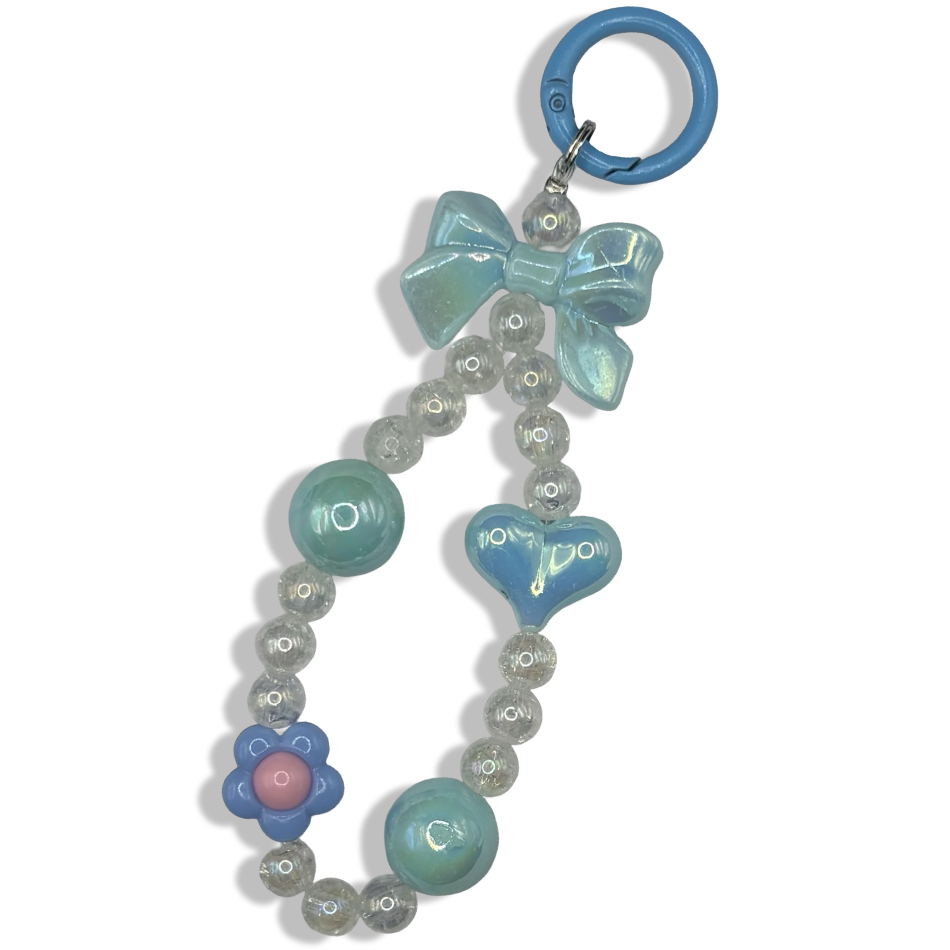 Blue Bow Drop Purse Charm