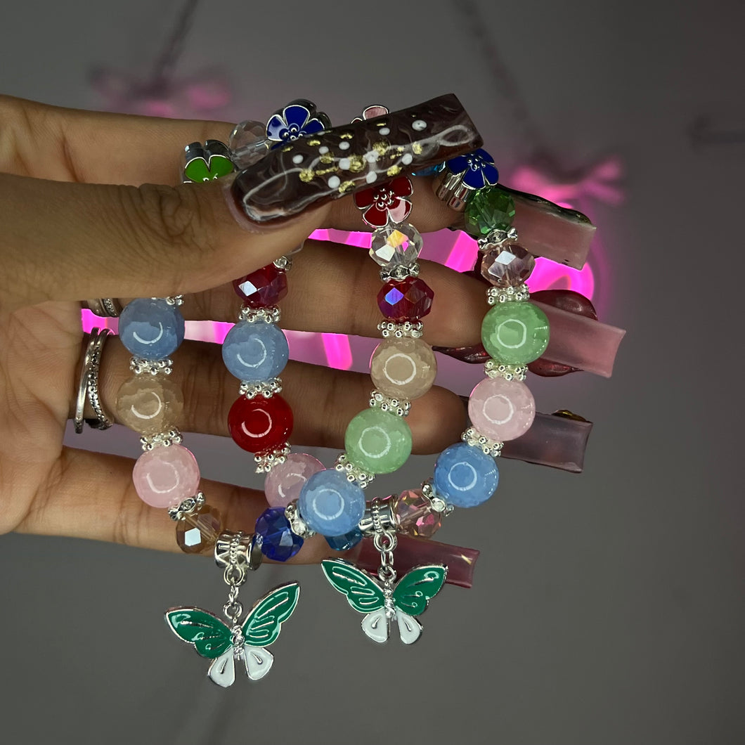 Rainbow XL Mariposita Beaded Bracelet