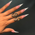 Silver & Gold Wave Ring SZ 7