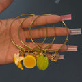 Tropical 🍌🍋⭐️ Gold 3PC Bangle Stack