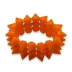 Orange Y2K Spike Beaded Bracelet