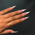 Gold Diamond Klover Adjustable Ring