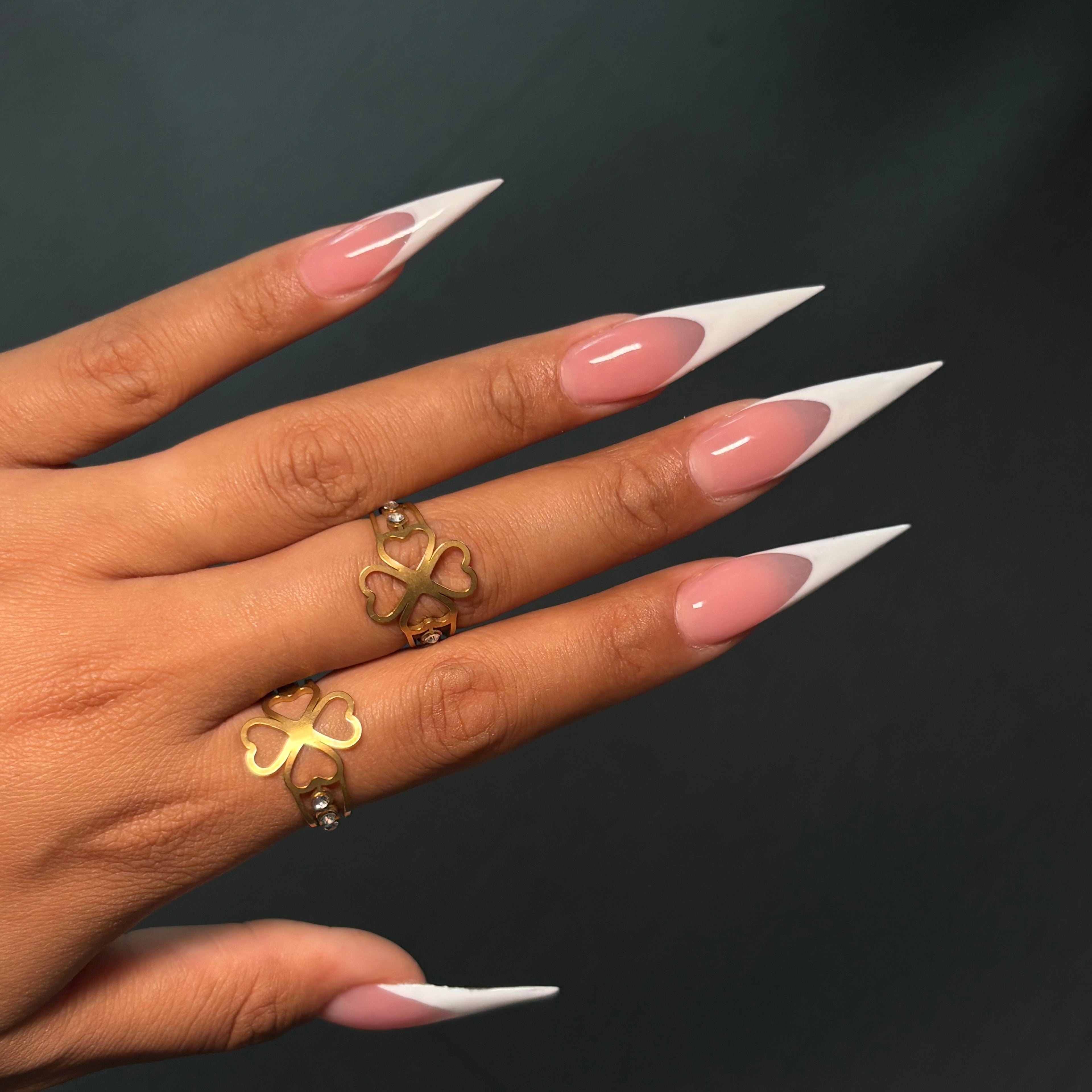 Gold Diamond Klover Adjustable Ring