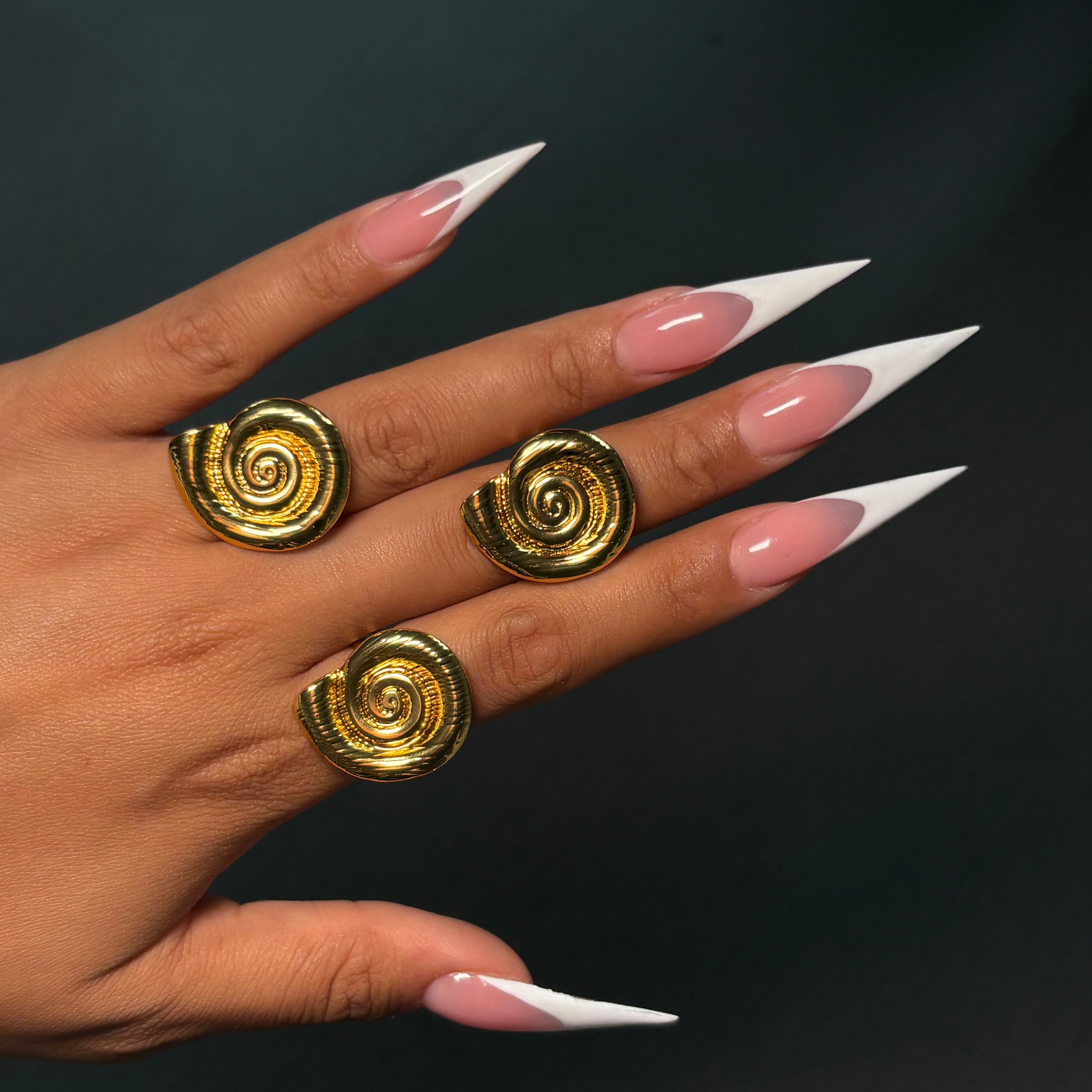 Gold Azure Adjustable Ring