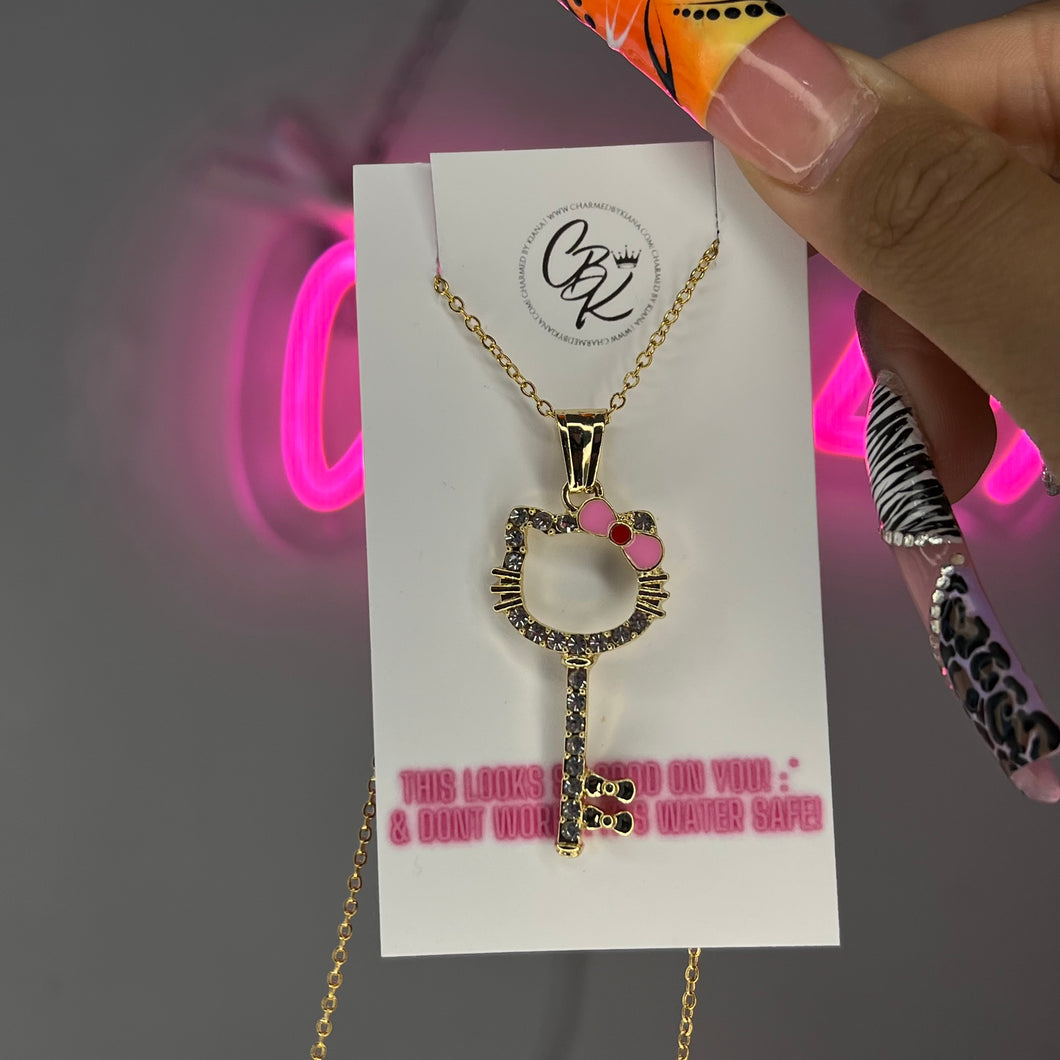 Gold It Girl Key Necklace