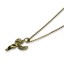 Load image into Gallery viewer, Gold Diamond Angel Babe Necklace
