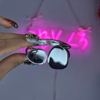 Silver Twin Flame Basic Chunky Bangle