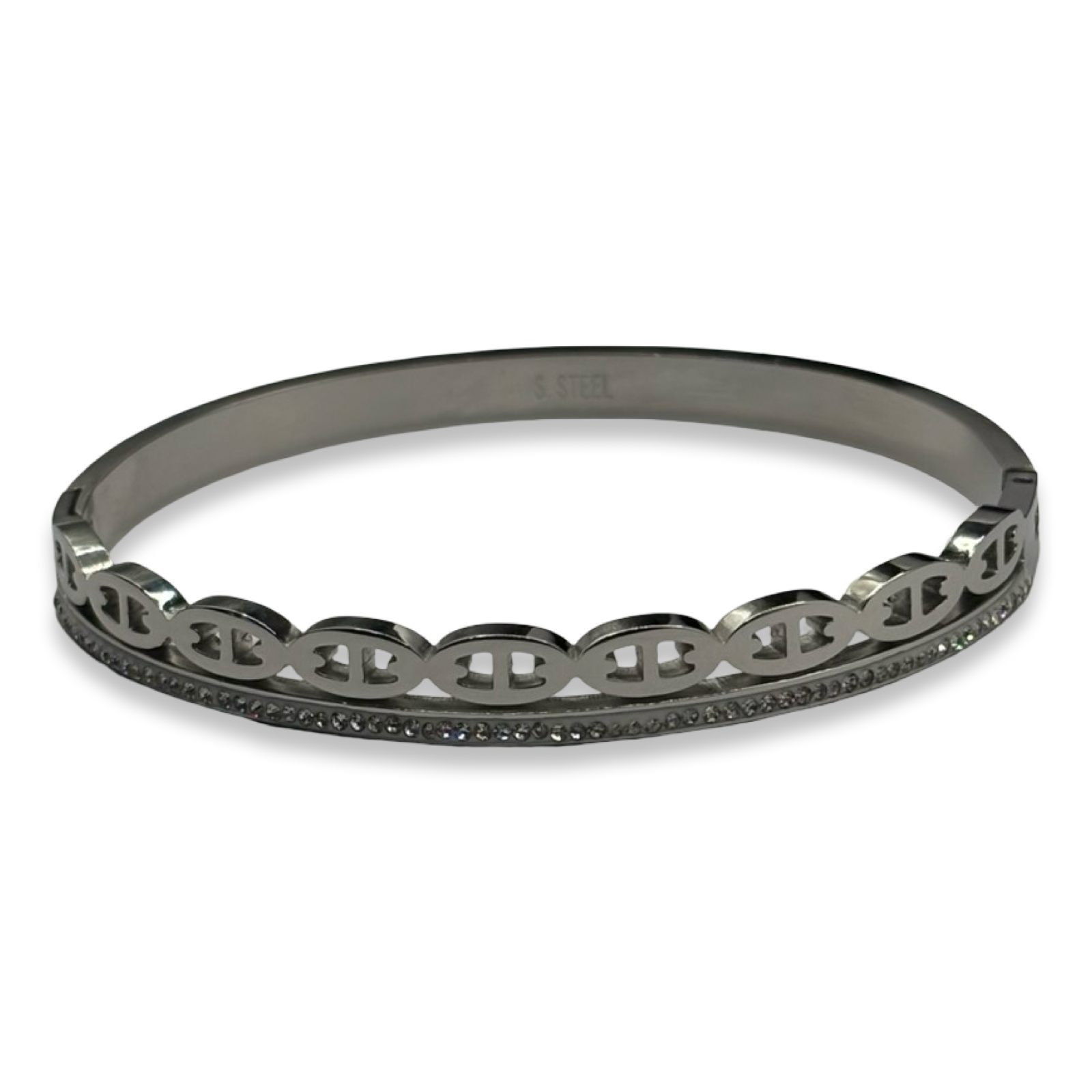 Silver Link Up Bangle