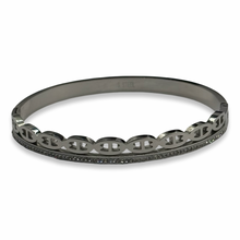 Load image into Gallery viewer, Silver Link Up Bangle
