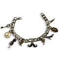 Gold Junkieeee 🖤 Figaro Charm Bracelet