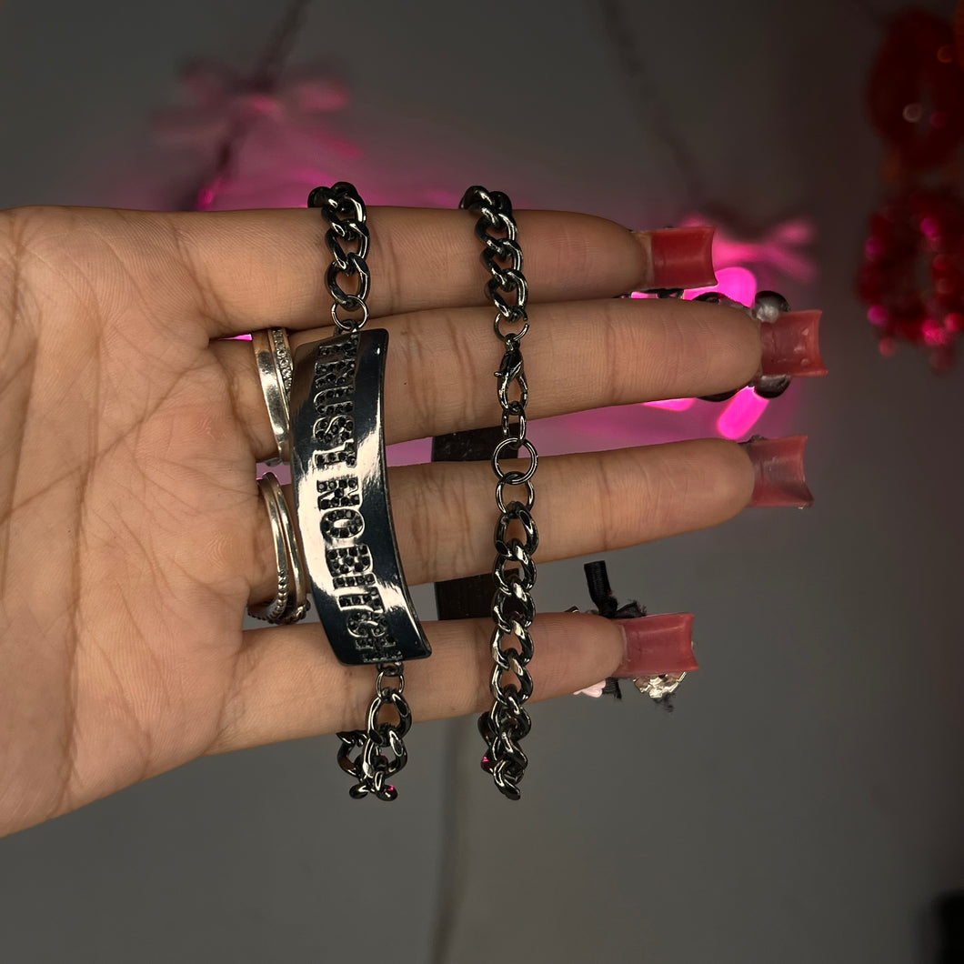 Trust No Ch!ck Tennis Bracelet