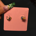 Gold Rainbow Gem Mariposita Hoops