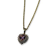 Load image into Gallery viewer, Pink &amp; Gold Sweetheart Dainty Necklace
