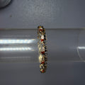 Gold & Red Diamanté Elephant Tennis Bracelet