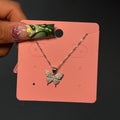 Silver Mini Flutter Diamond Necklace