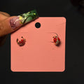 Gold & Red Lucky Lady Hoops
