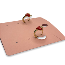 Load image into Gallery viewer, Gold Very Berry Mini Hoop Earrings
