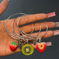 Strawberry Kiwi 3PC Bangle Stack