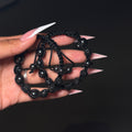 Black Adjustable Beaded Bracelet