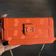 Load image into Gallery viewer, Orange Wallet/Phone Case (fits any size phone)
