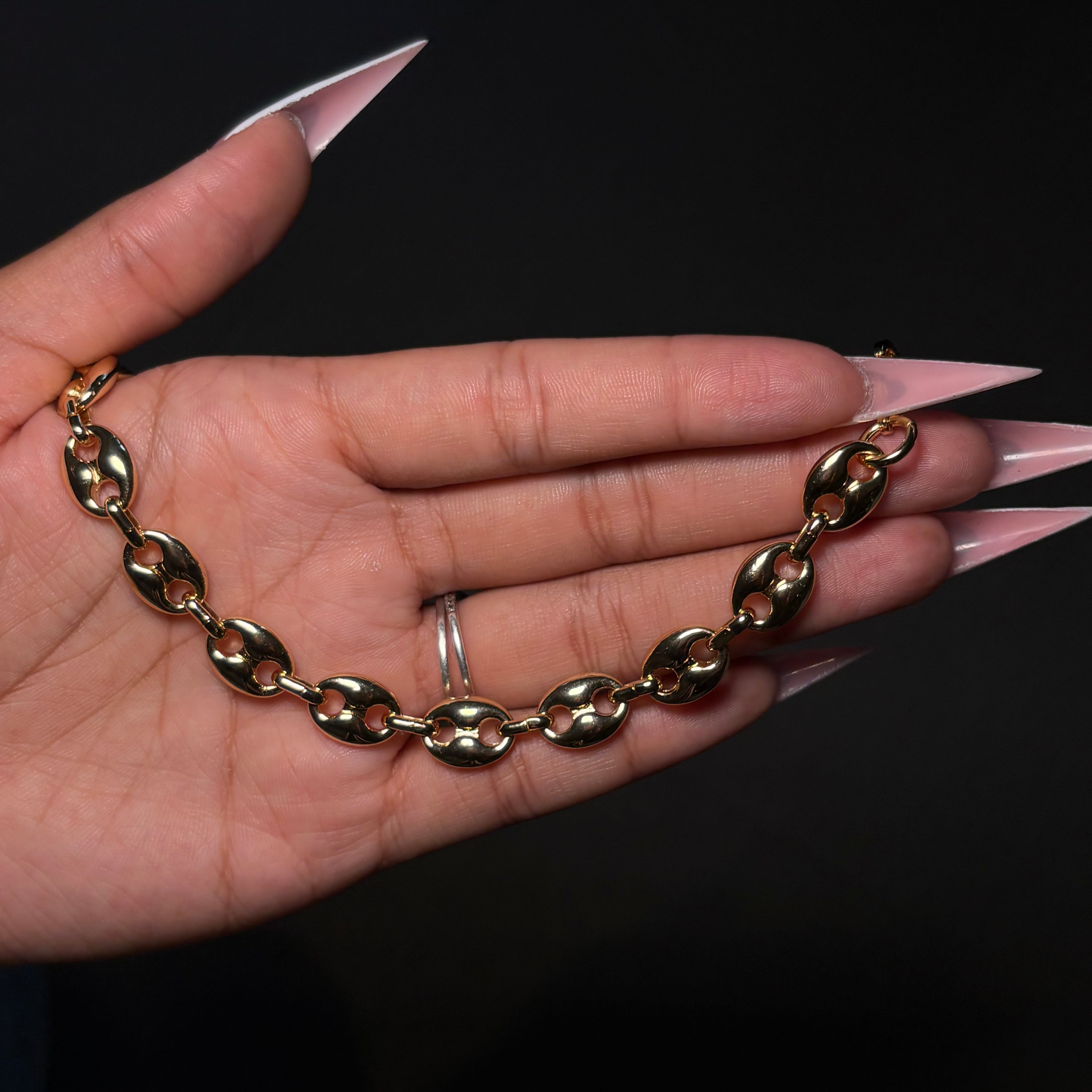 Gold Link Up Tennis Bracelet