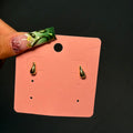 Gold Mini Blurr Stud Earrings