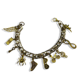 Gold PersonaliTEA 💋 Figaro Charm Bracelet