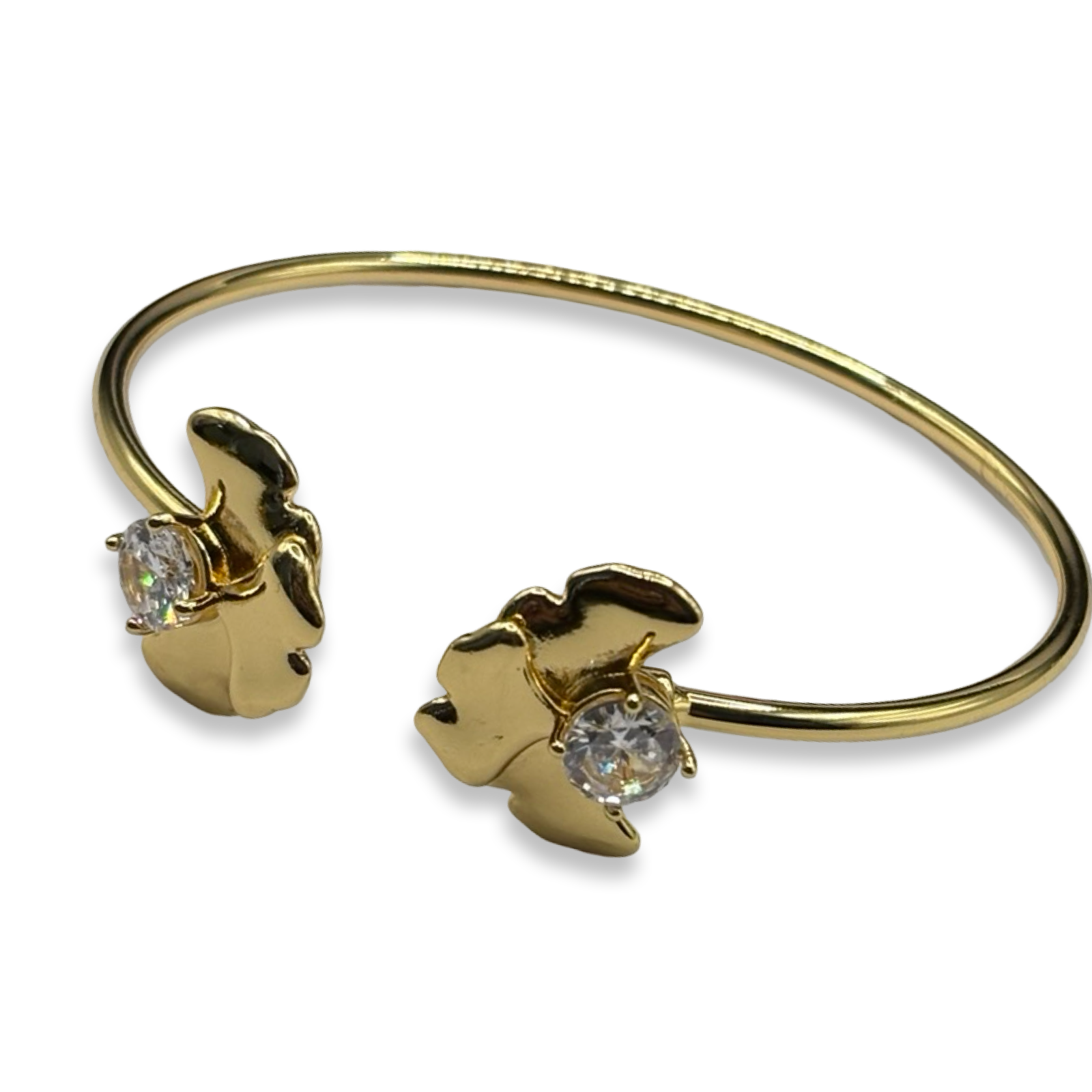Gold Angel Babe Diamond Girl Cuff