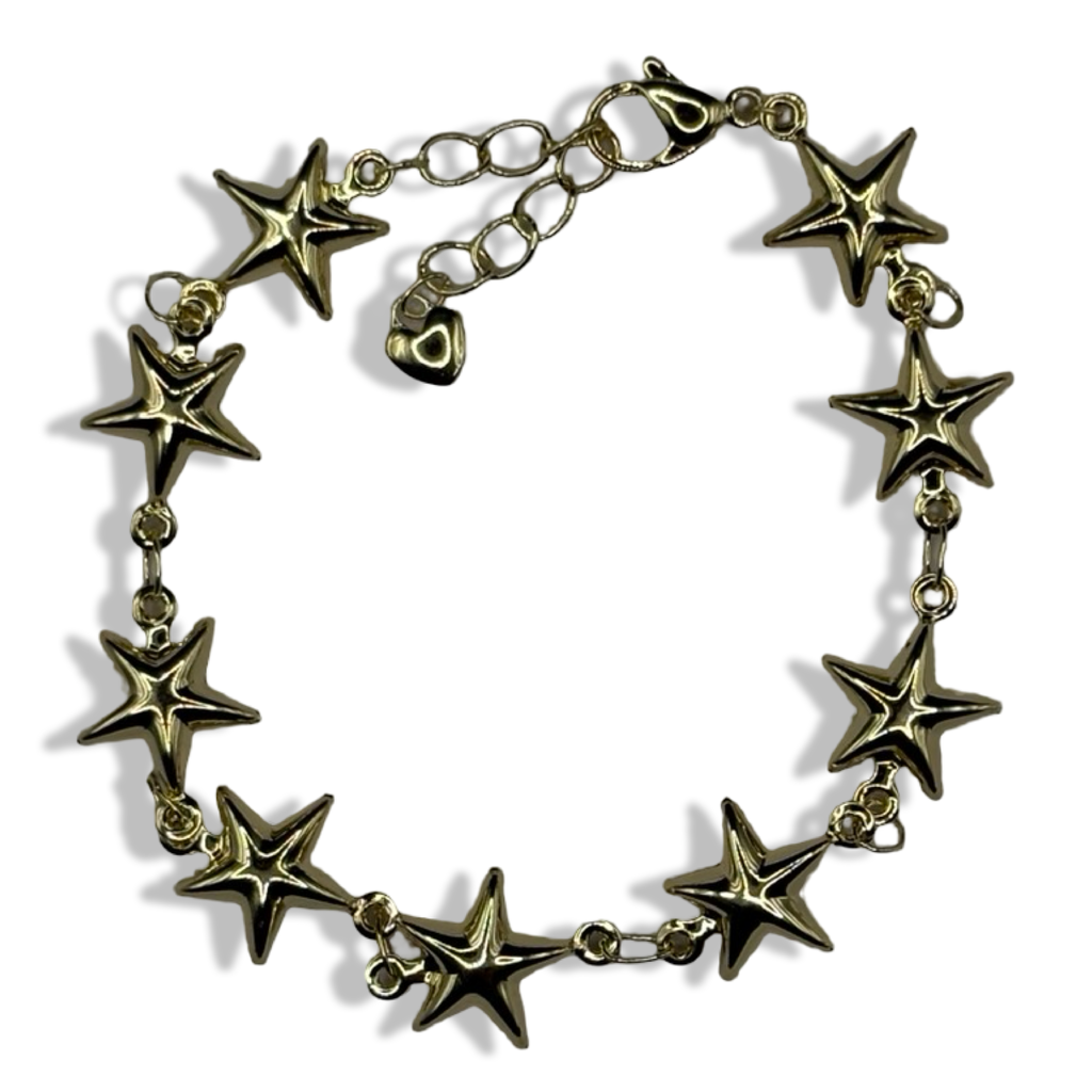 Gold 5 Star! Tennis Bracelet
